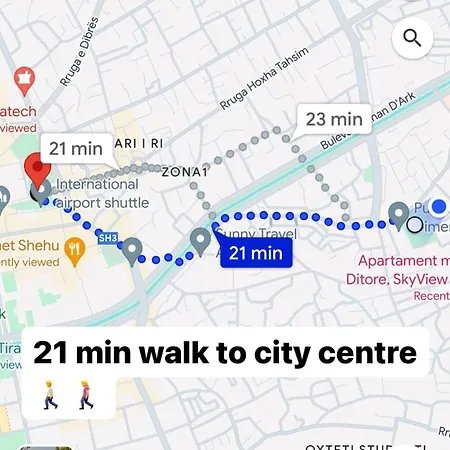 Skyview Oasis Premium 公寓 地拉那